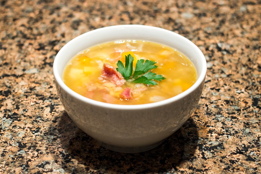 Гороховый суп с копчеными свиными ребрышками, пошаговый рецепт с фото на ккал